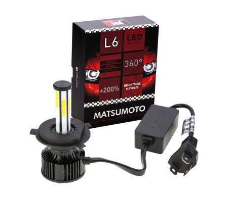 Ampolleta 12V H4 L6 Led 360 6500LM Matsumoto